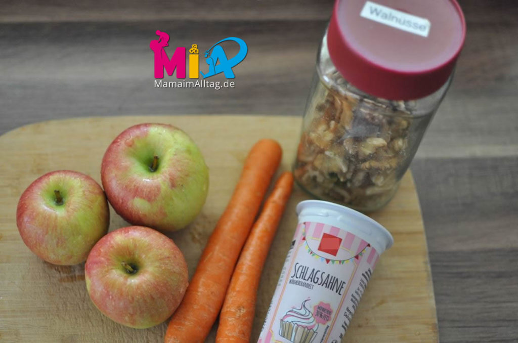 Rezept für einen schnellen Apfel-Karotten-Salat | MamaimAlltag.de
